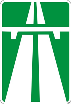 Знак 'Автомагистраль'